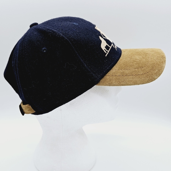 PURE ALASKA | "Alaska" wolf suede brim & wool blend cap hat - Picture 3 of 7